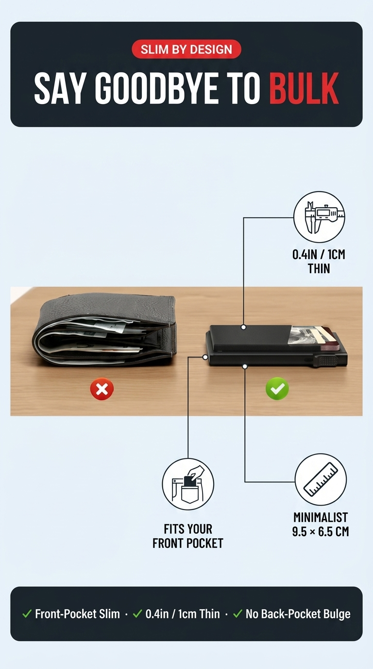 MagSafe Pop-Up Wallet – Slim RFID Card Holder for iPhone 12–15